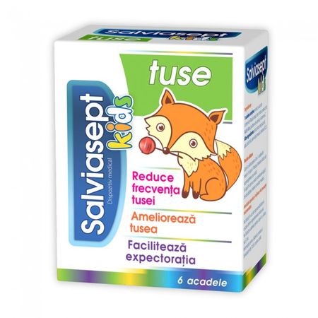 Salviasept kids pentru tuse Zdrovit - 6 acadele